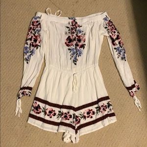 Kendall and Kylie off the shoulder romper